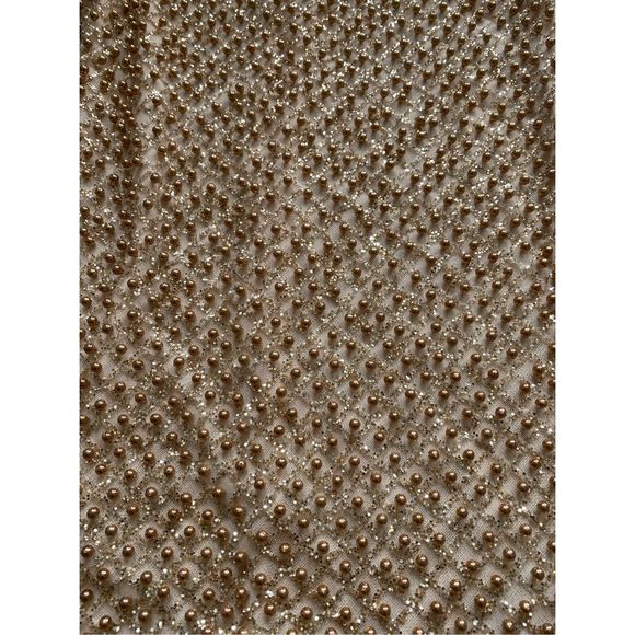 Oh Polly 4 beaded gold sparkle mini bodycon dress - Picture 6 of 9